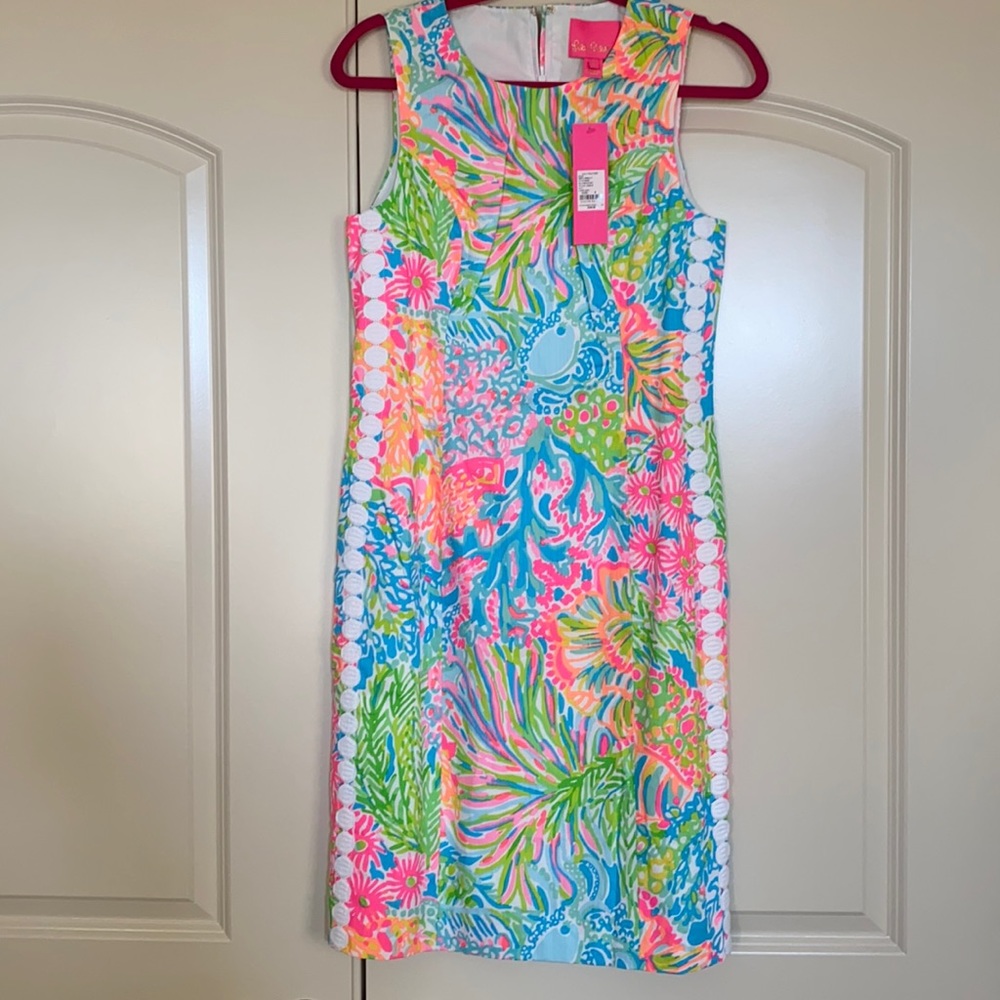 39 inch lovers coral mila shift dress